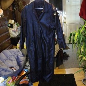 Brandon Thomas Leather Trench Coat